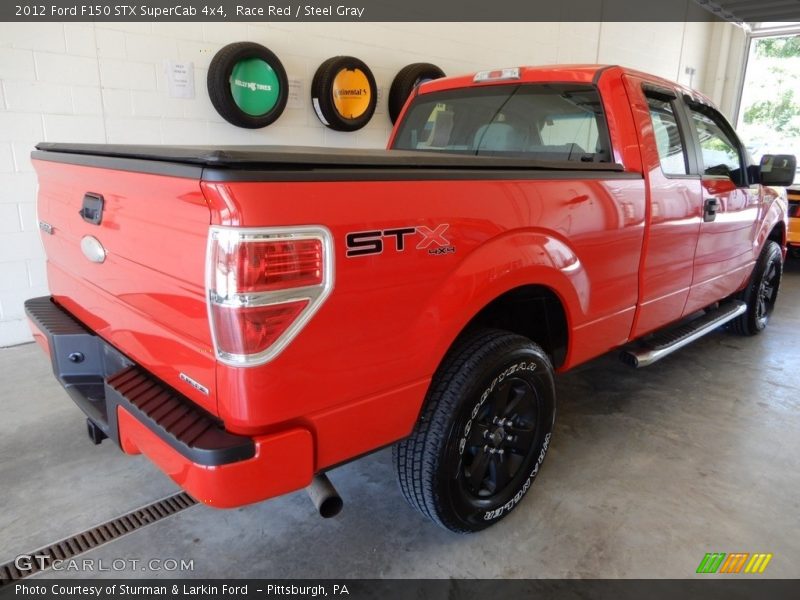 Race Red / Steel Gray 2012 Ford F150 STX SuperCab 4x4