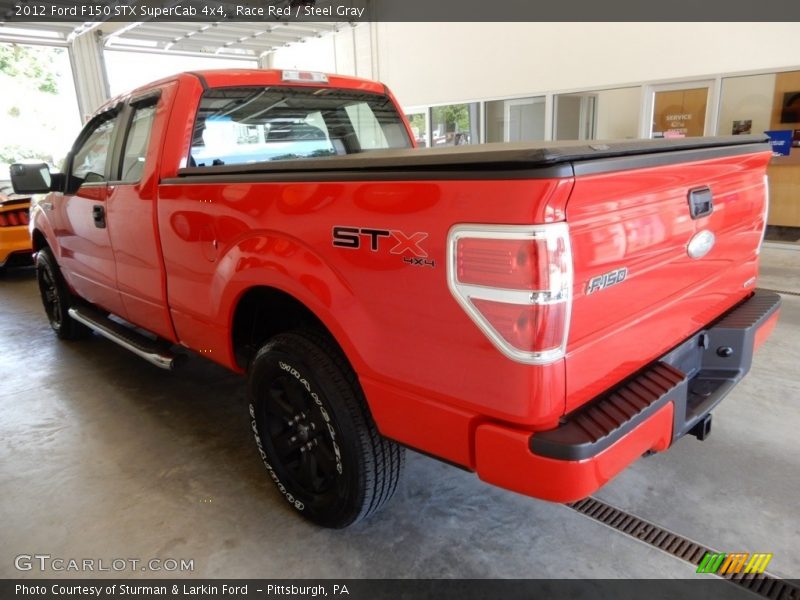 Race Red / Steel Gray 2012 Ford F150 STX SuperCab 4x4