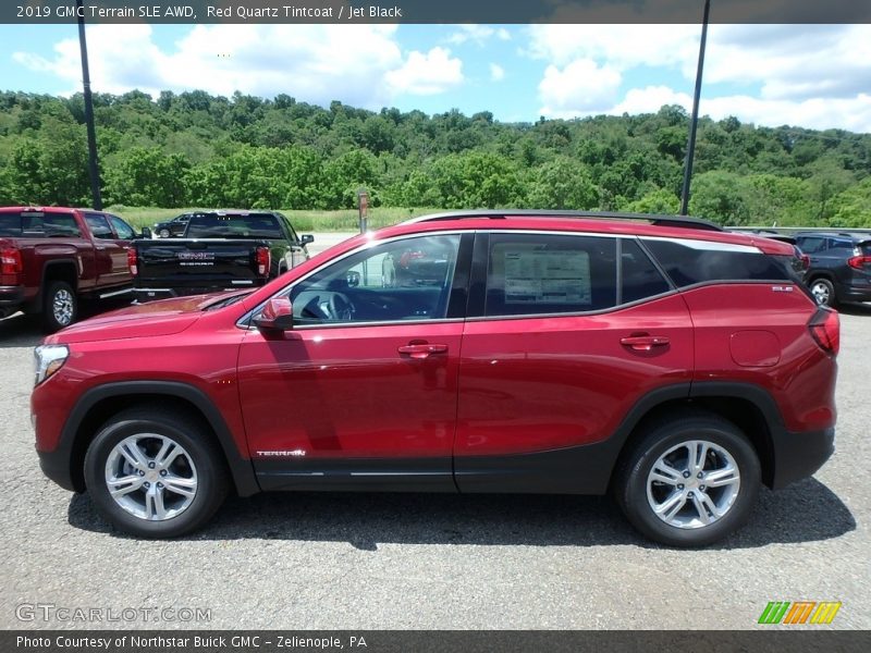 Red Quartz Tintcoat / Jet Black 2019 GMC Terrain SLE AWD