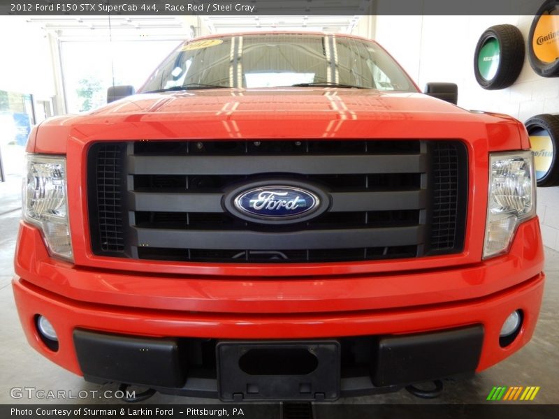 Race Red / Steel Gray 2012 Ford F150 STX SuperCab 4x4