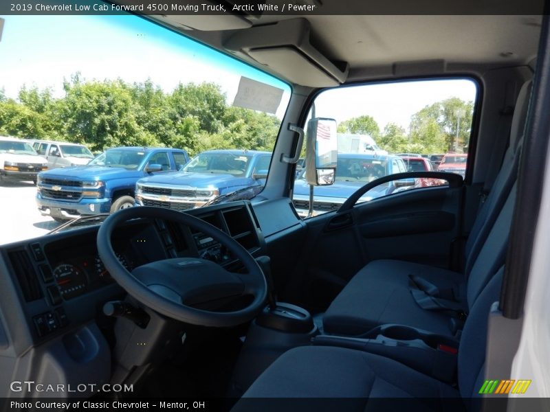 Front Seat of 2019 Low Cab Forward 4500 Moving Truck
