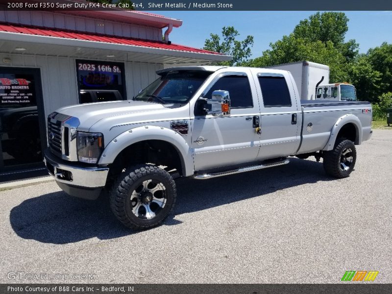 Silver Metallic / Medium Stone 2008 Ford F350 Super Duty FX4 Crew Cab 4x4