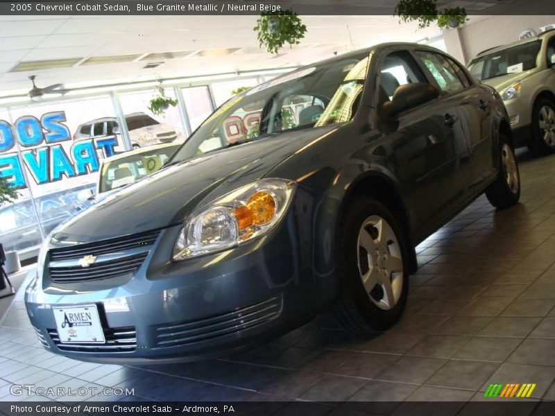 Blue Granite Metallic / Neutral Beige 2005 Chevrolet Cobalt Sedan