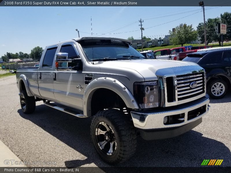 Silver Metallic / Medium Stone 2008 Ford F350 Super Duty FX4 Crew Cab 4x4