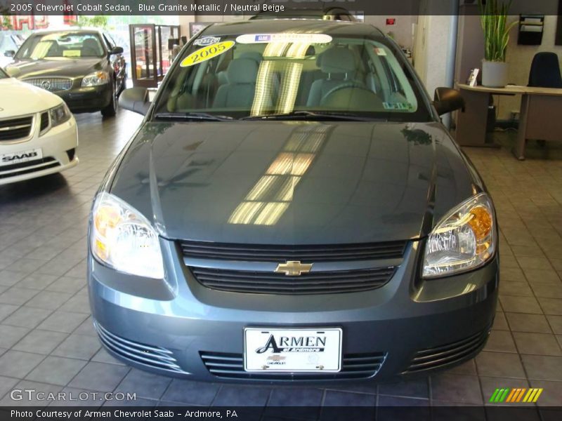 Blue Granite Metallic / Neutral Beige 2005 Chevrolet Cobalt Sedan