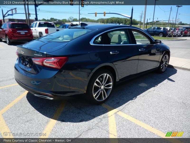 Northsky Blue Metallic / Dark Atmosphere/Light Wheat 2019 Chevrolet Malibu Premier