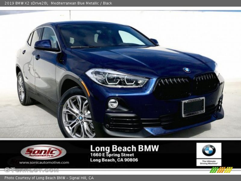 Mediterranean Blue Metallic / Black 2019 BMW X2 sDrive28i