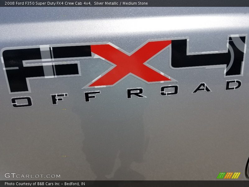 Silver Metallic / Medium Stone 2008 Ford F350 Super Duty FX4 Crew Cab 4x4