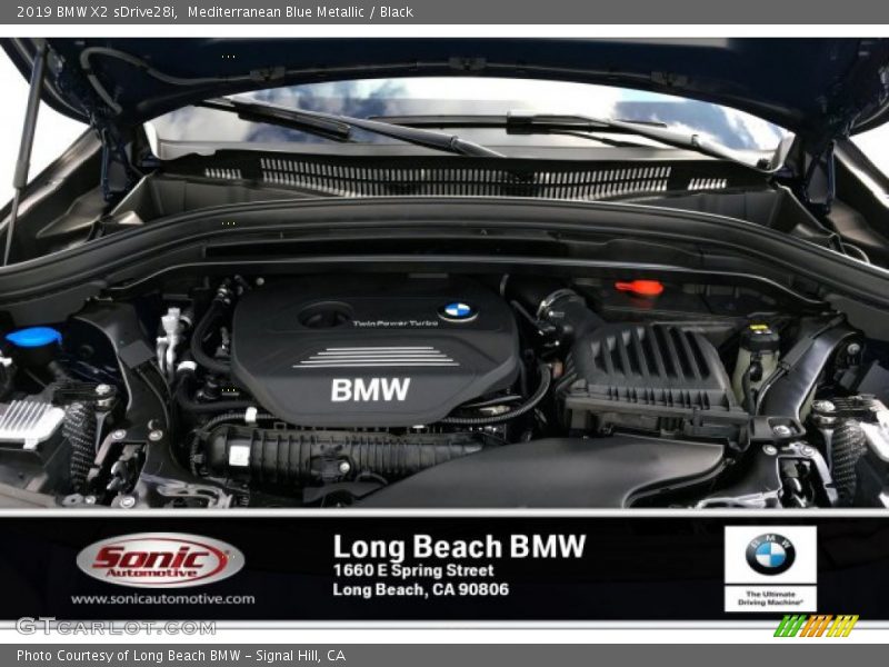 Mediterranean Blue Metallic / Black 2019 BMW X2 sDrive28i