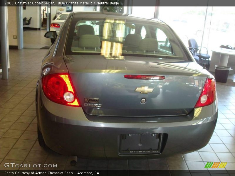 Blue Granite Metallic / Neutral Beige 2005 Chevrolet Cobalt Sedan
