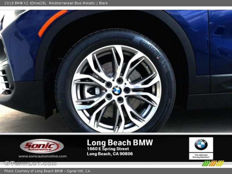 Mediterranean Blue Metallic / Black 2019 BMW X2 sDrive28i