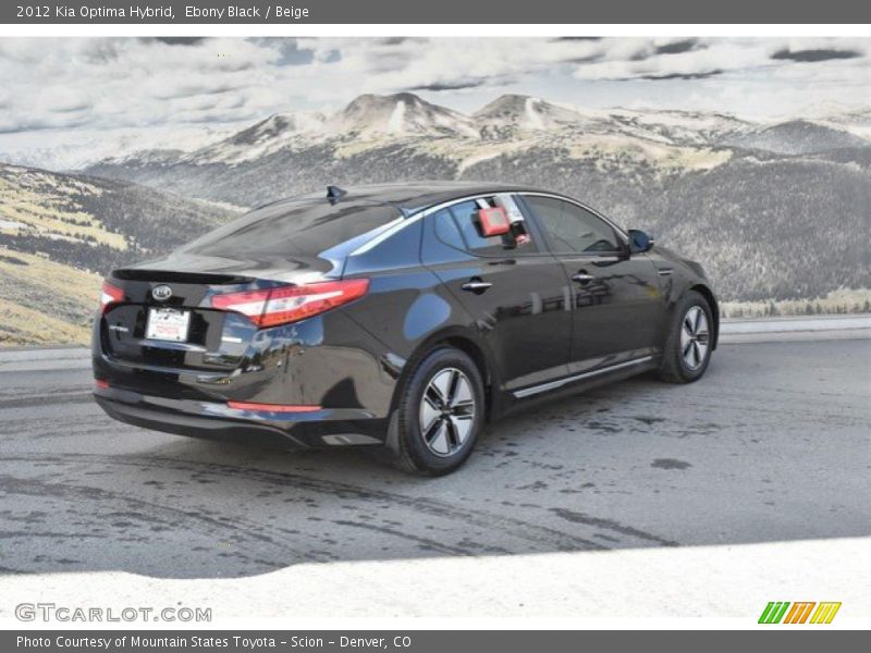 Ebony Black / Beige 2012 Kia Optima Hybrid