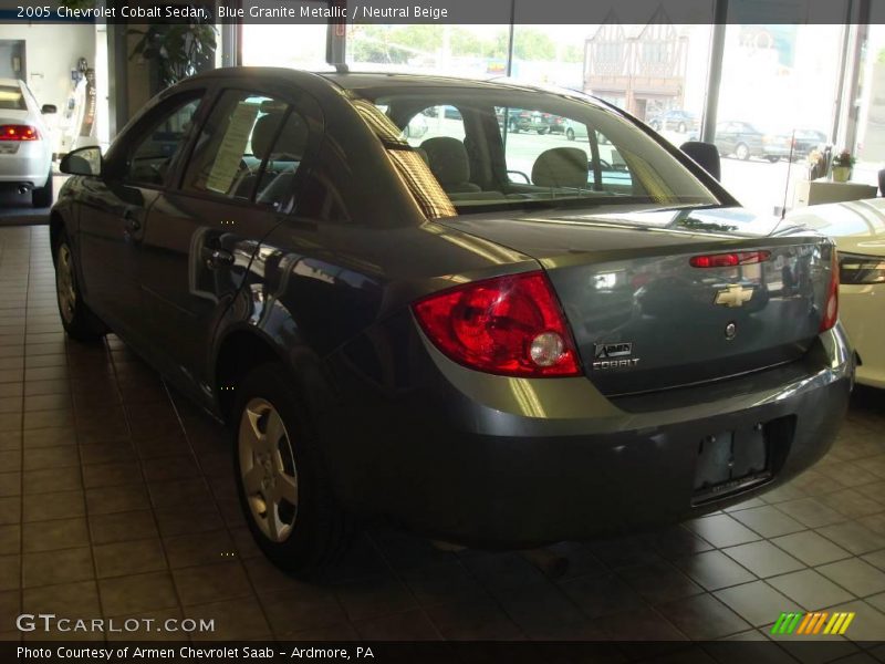 Blue Granite Metallic / Neutral Beige 2005 Chevrolet Cobalt Sedan