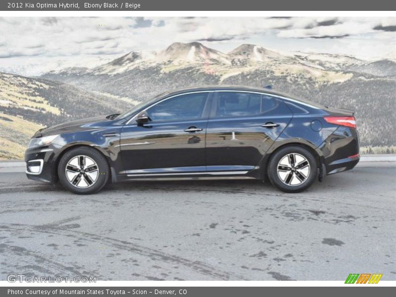 Ebony Black / Beige 2012 Kia Optima Hybrid