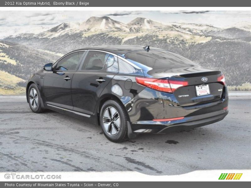 Ebony Black / Beige 2012 Kia Optima Hybrid