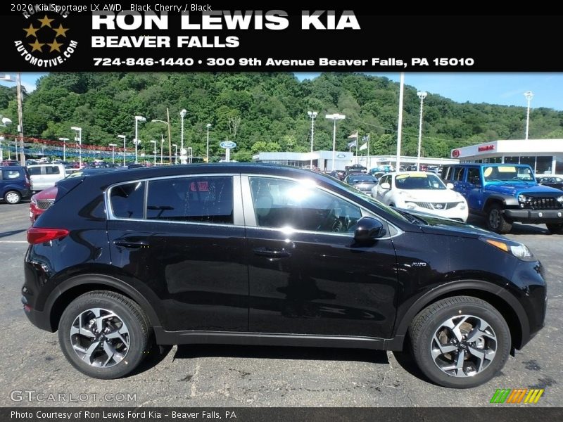 Black Cherry / Black 2020 Kia Sportage LX AWD