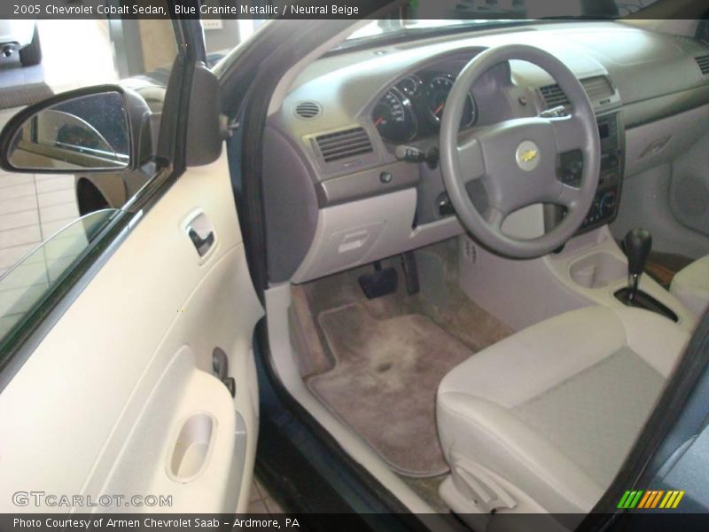Blue Granite Metallic / Neutral Beige 2005 Chevrolet Cobalt Sedan
