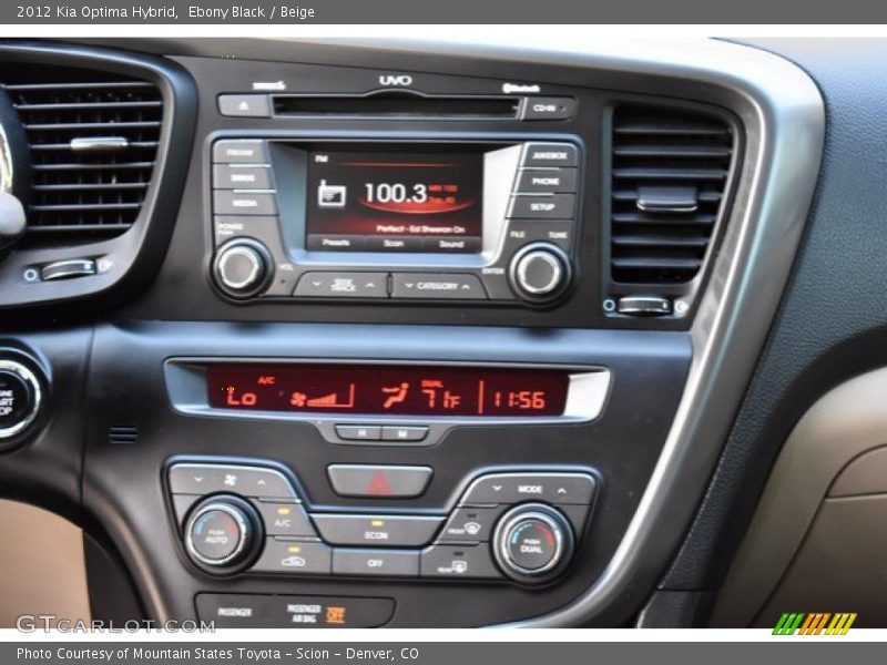 Ebony Black / Beige 2012 Kia Optima Hybrid