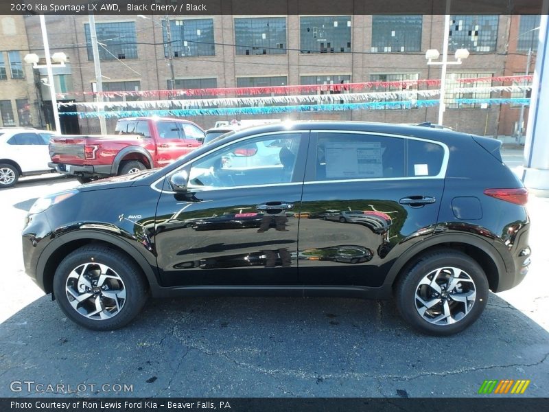 Black Cherry / Black 2020 Kia Sportage LX AWD