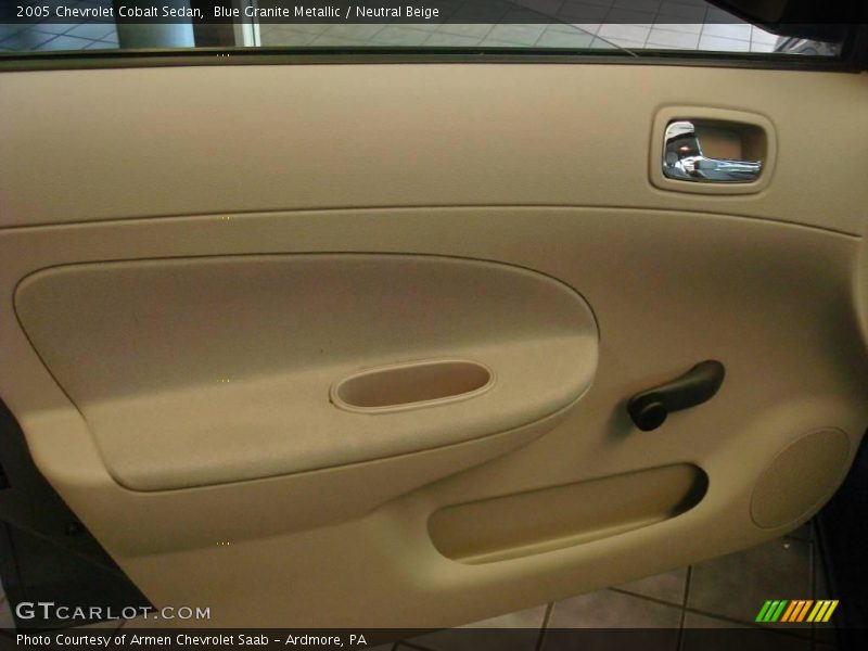 Blue Granite Metallic / Neutral Beige 2005 Chevrolet Cobalt Sedan