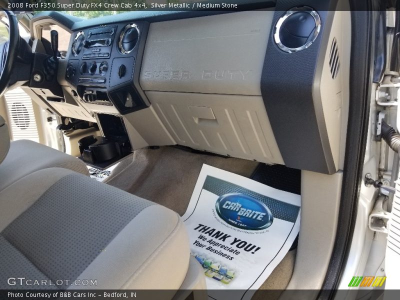 Silver Metallic / Medium Stone 2008 Ford F350 Super Duty FX4 Crew Cab 4x4