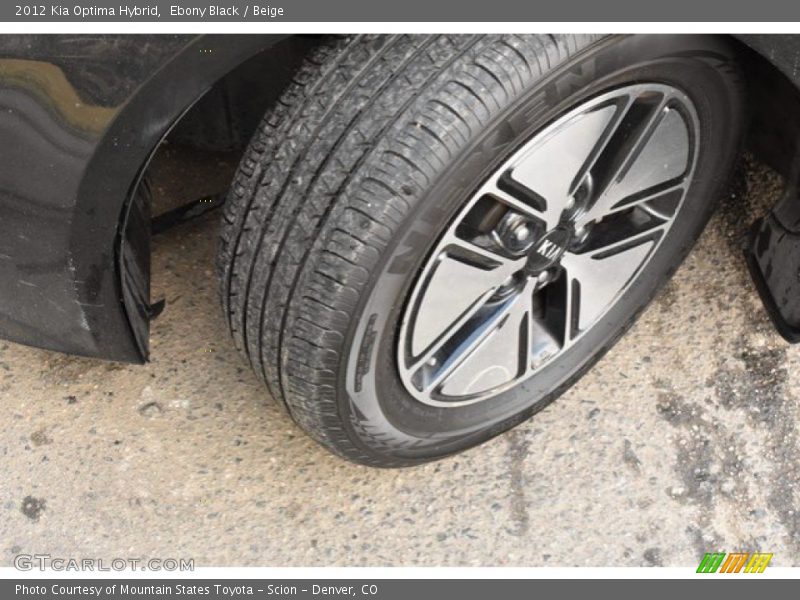 Ebony Black / Beige 2012 Kia Optima Hybrid