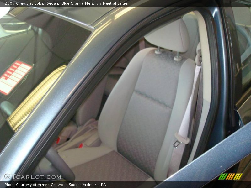 Blue Granite Metallic / Neutral Beige 2005 Chevrolet Cobalt Sedan