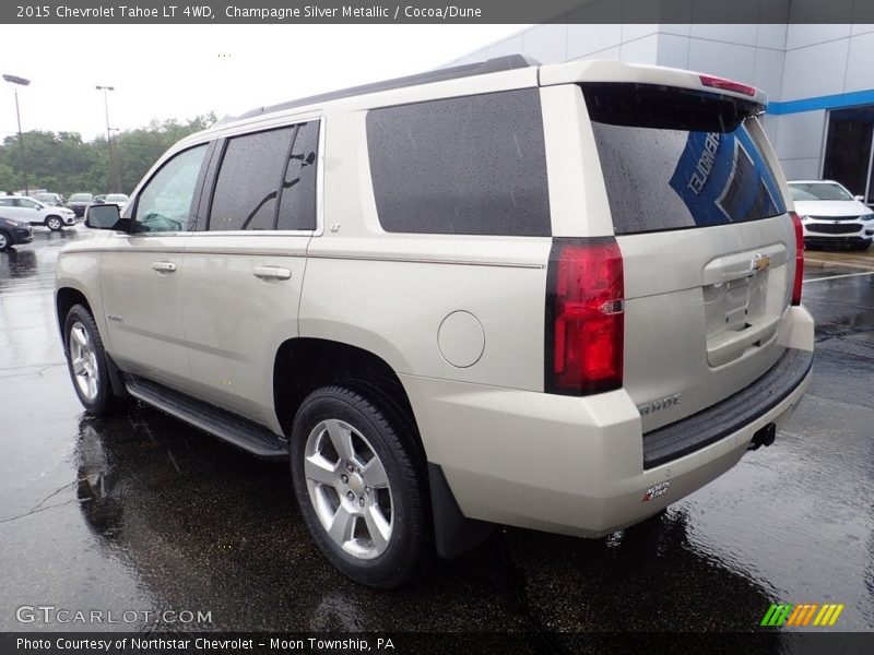 Champagne Silver Metallic / Cocoa/Dune 2015 Chevrolet Tahoe LT 4WD