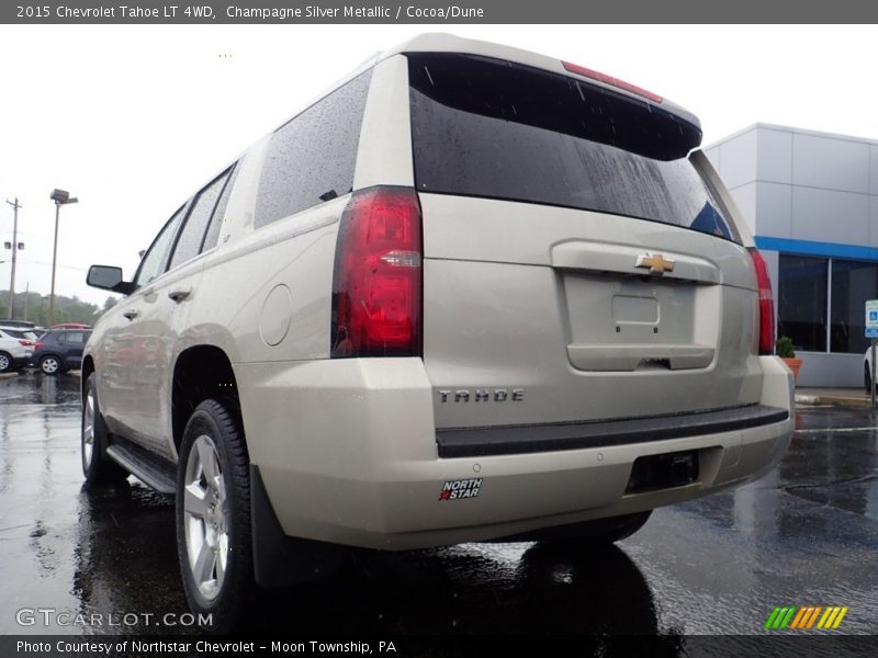 Champagne Silver Metallic / Cocoa/Dune 2015 Chevrolet Tahoe LT 4WD