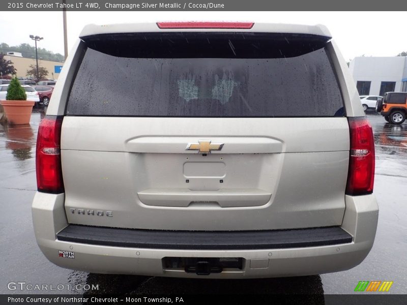 Champagne Silver Metallic / Cocoa/Dune 2015 Chevrolet Tahoe LT 4WD