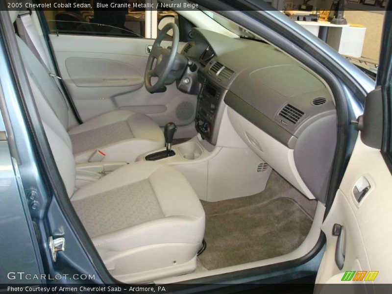 Blue Granite Metallic / Neutral Beige 2005 Chevrolet Cobalt Sedan