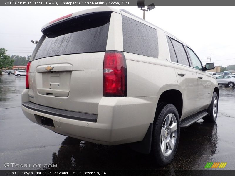 Champagne Silver Metallic / Cocoa/Dune 2015 Chevrolet Tahoe LT 4WD