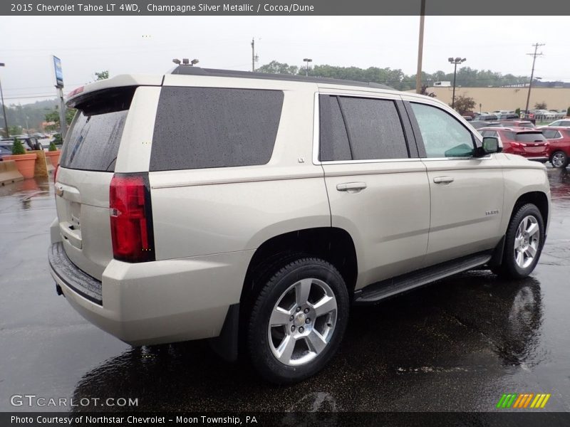 Champagne Silver Metallic / Cocoa/Dune 2015 Chevrolet Tahoe LT 4WD