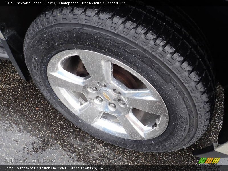 Champagne Silver Metallic / Cocoa/Dune 2015 Chevrolet Tahoe LT 4WD