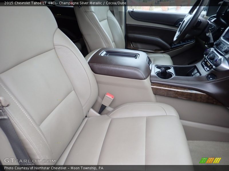 Champagne Silver Metallic / Cocoa/Dune 2015 Chevrolet Tahoe LT 4WD