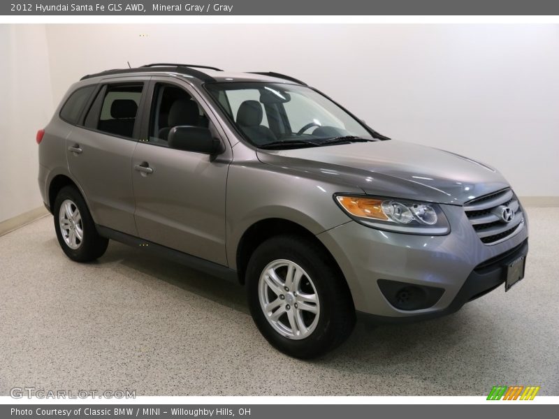 Mineral Gray / Gray 2012 Hyundai Santa Fe GLS AWD