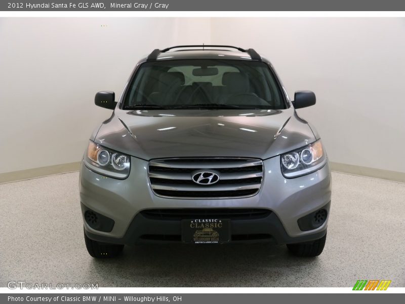 Mineral Gray / Gray 2012 Hyundai Santa Fe GLS AWD