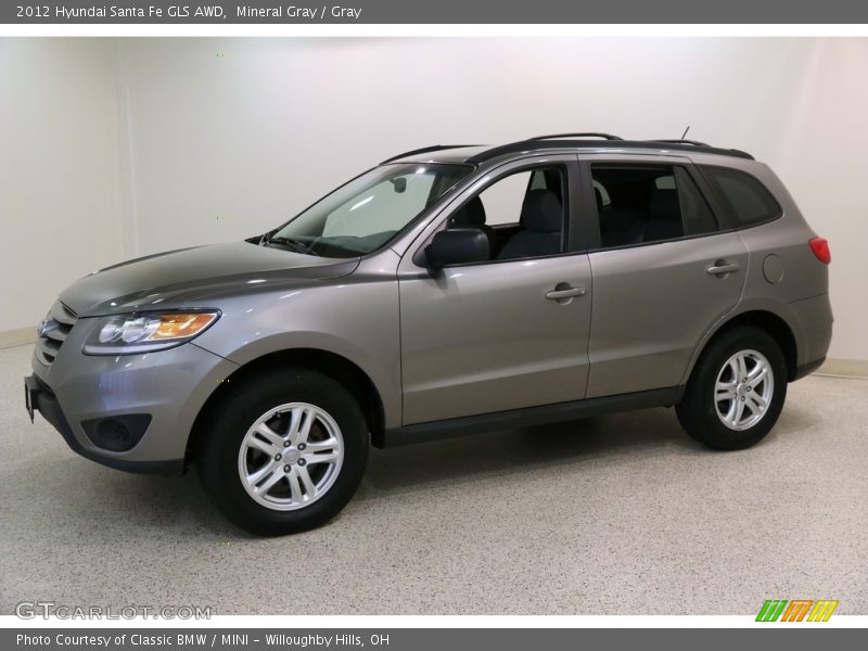Mineral Gray / Gray 2012 Hyundai Santa Fe GLS AWD