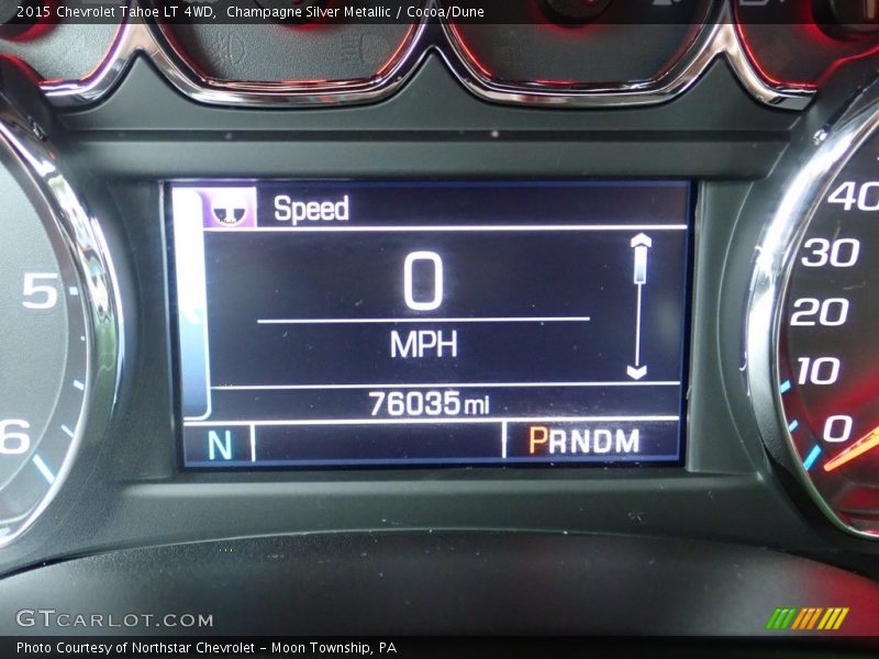 Champagne Silver Metallic / Cocoa/Dune 2015 Chevrolet Tahoe LT 4WD