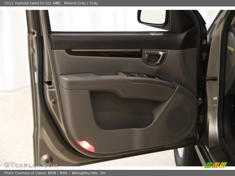 Mineral Gray / Gray 2012 Hyundai Santa Fe GLS AWD