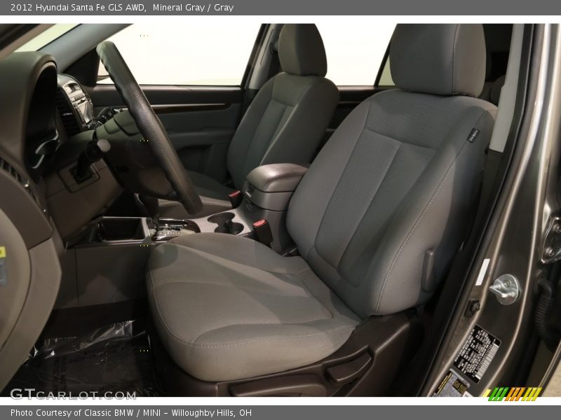 Mineral Gray / Gray 2012 Hyundai Santa Fe GLS AWD