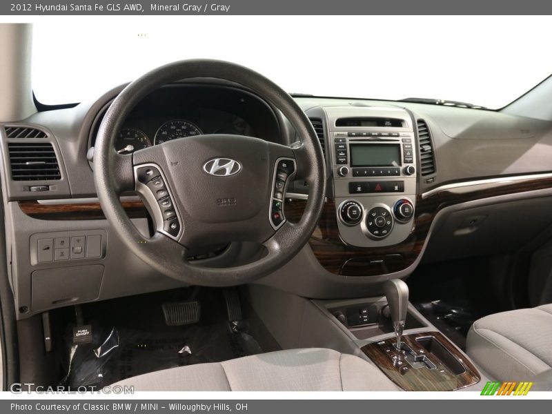 Mineral Gray / Gray 2012 Hyundai Santa Fe GLS AWD