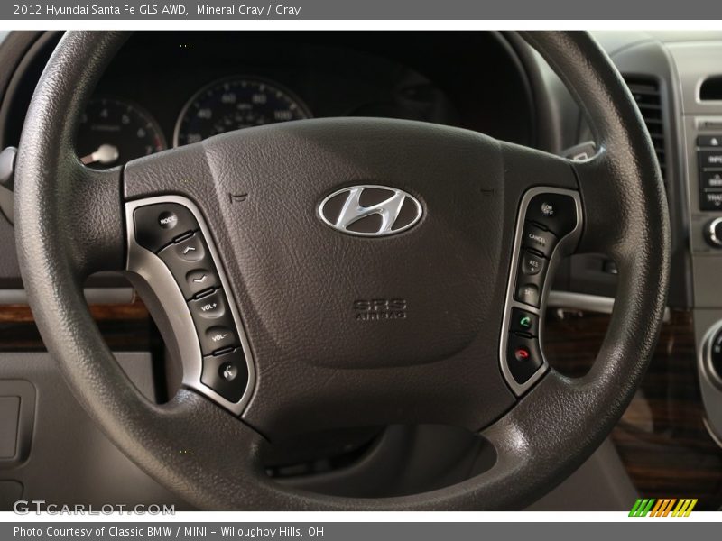 Mineral Gray / Gray 2012 Hyundai Santa Fe GLS AWD