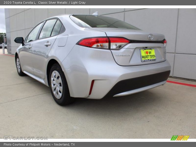 Classic Silver Metallic / Light Gray 2020 Toyota Corolla L