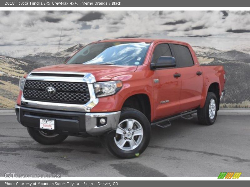 Inferno Orange / Black 2018 Toyota Tundra SR5 CrewMax 4x4