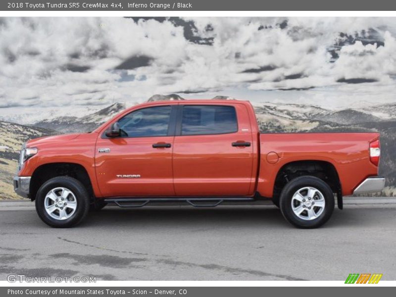 Inferno Orange / Black 2018 Toyota Tundra SR5 CrewMax 4x4