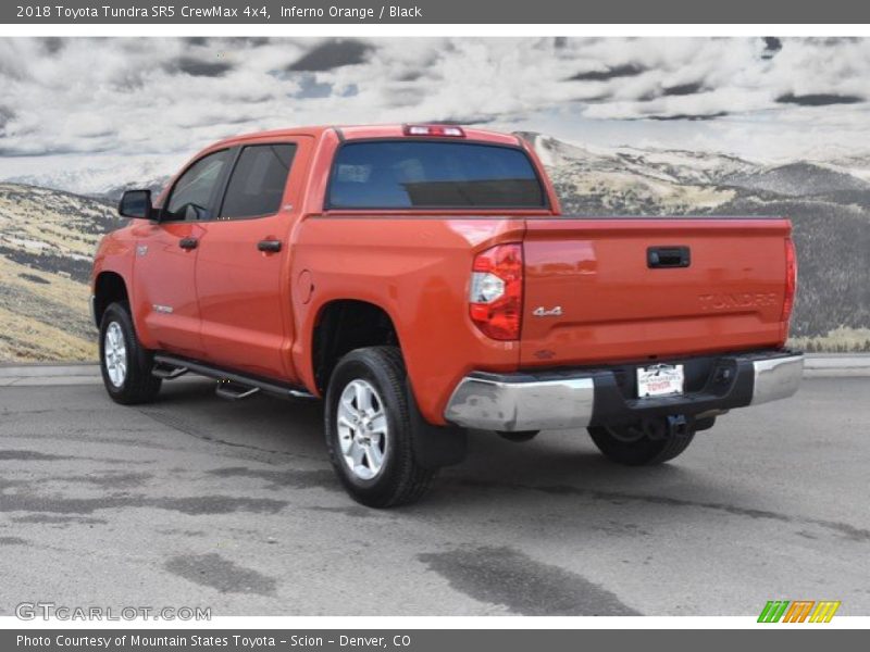 Inferno Orange / Black 2018 Toyota Tundra SR5 CrewMax 4x4