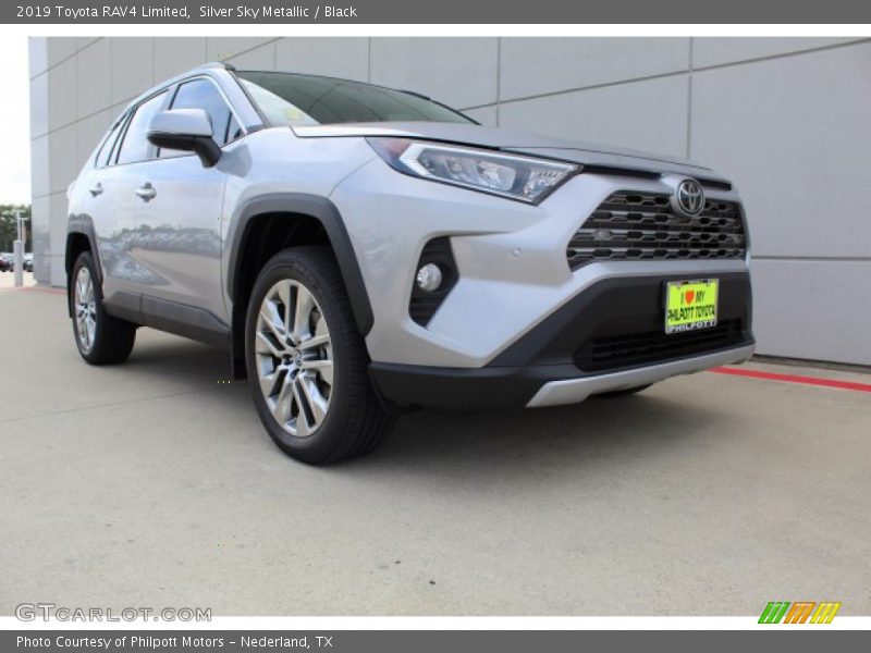 Silver Sky Metallic / Black 2019 Toyota RAV4 Limited