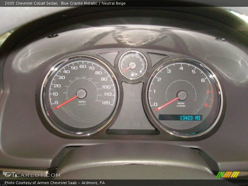 Blue Granite Metallic / Neutral Beige 2005 Chevrolet Cobalt Sedan