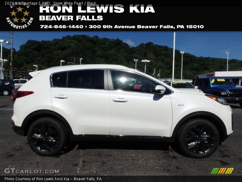 Snow White Pearl / Black 2020 Kia Sportage S AWD